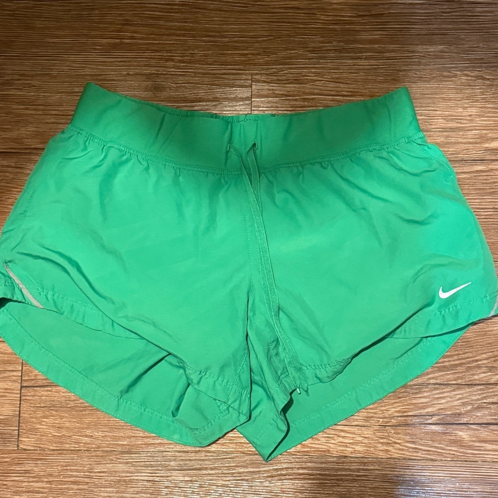 Nike Women's Vibrant Green Athletic Shorts